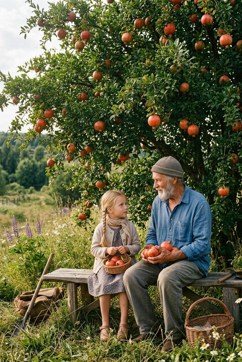 A pomegranate tree, the family symbol at the heart of Vesna Living