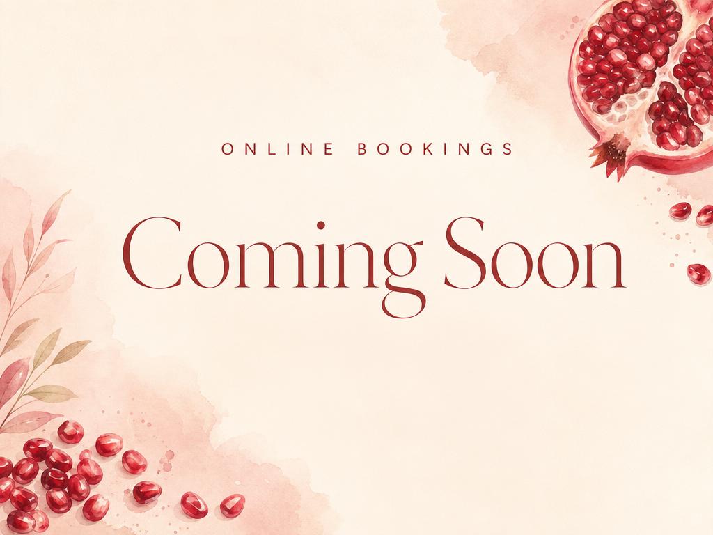 Online bookings coming soon